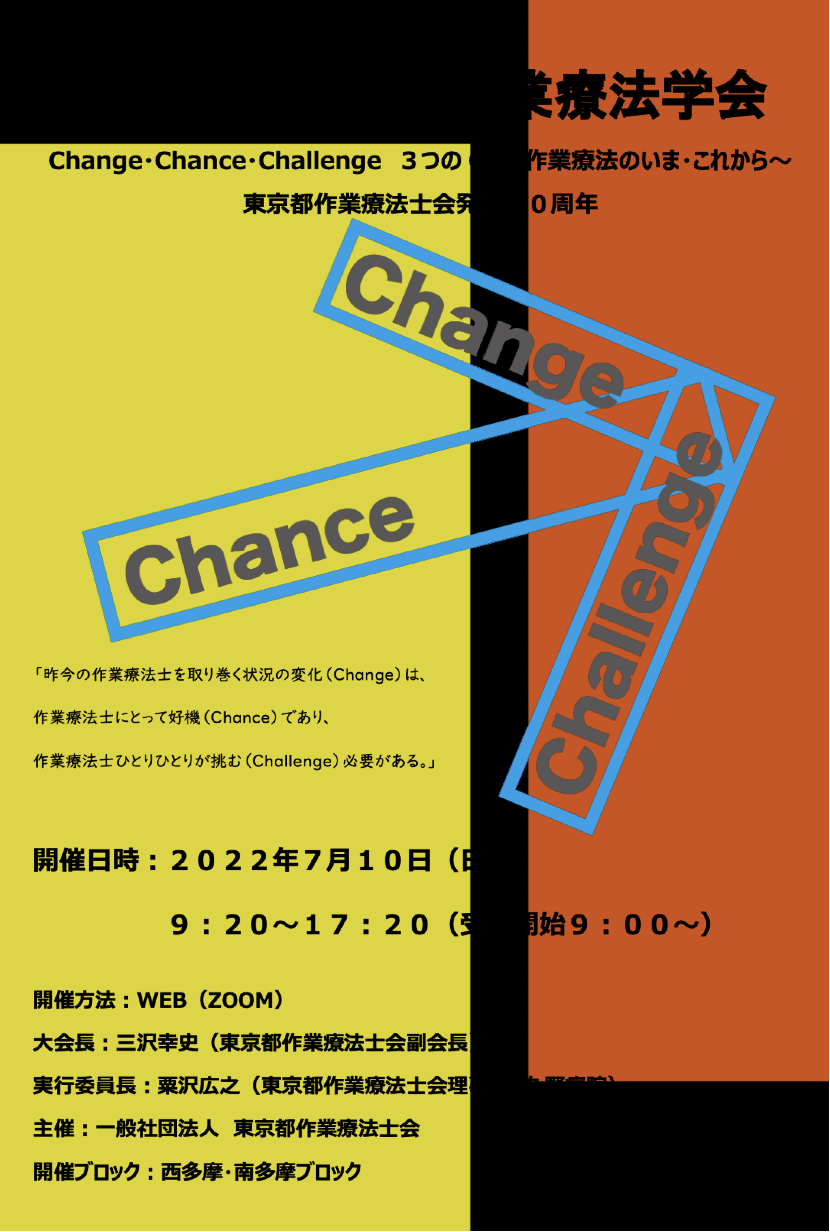 東京都作業療法学会のポスター